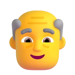 Old Man emoji on Microsoft