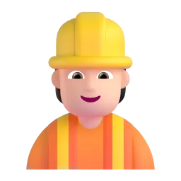 Emoji Pekerja pembinaan: ton kulit cerah pada Microsoft