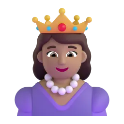 Princess: Medium-Light Skin Tone emoji on Microsoft