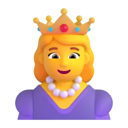 Prinzessin-Emoji auf Microsoft