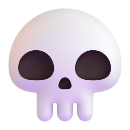 Emoji Tengkorak pada Microsoft