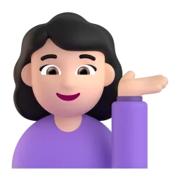 Emoji Perempuan menadah tangan: ton kulit cerah pada Microsoft