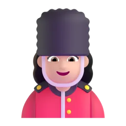 Woman Guard: Light Skin Tone emoji on Microsoft