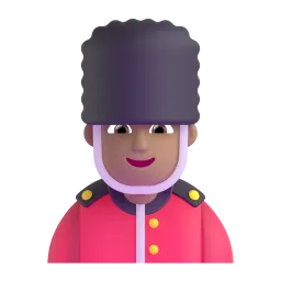 Emoji Guardia uomo: carnagione abbastanza chiara su Microsoft
