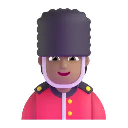 Guard: Medium-Light Skin Tone emoji on Microsoft