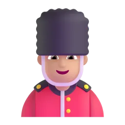 Man Guard: Medium Skin Tone emoji on Microsoft
