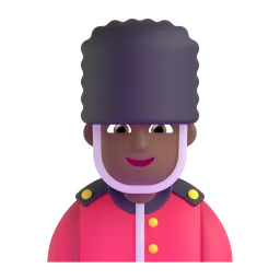 Man Guard: Medium-Dark Skin Tone emoji on Microsoft