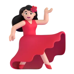 Emoji Danseuse : peau claire sur Microsoft