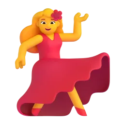 Woman Dancing emoji on Microsoft