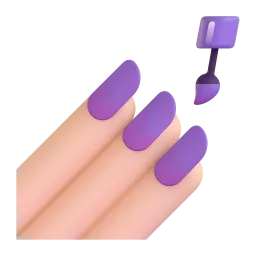 Nail Polish: Light Skin Tone emoji on Microsoft