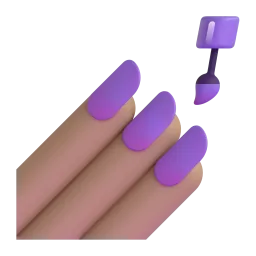 อีโมจิ สีทาเล็บ: โทนผิวสีขาวเหลือง บน Microsoft