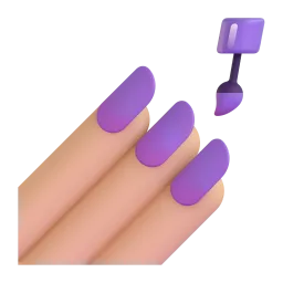 Nail Polish: Medium Skin Tone emoji on Microsoft