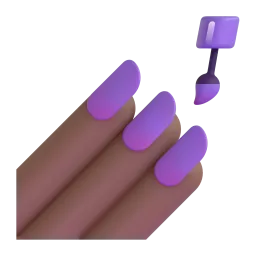 Nail Polish: Medium-Dark Skin Tone emoji on Microsoft