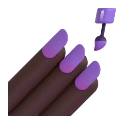 Nail Polish: Dark Skin Tone emoji on Microsoft