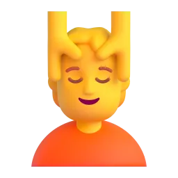 Person Getting Massage emoji on Microsoft