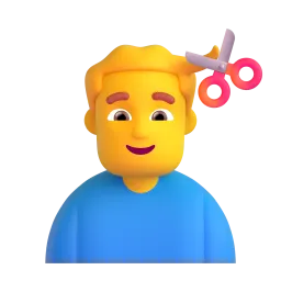 Emoji Taglio di capelli per uomo su Microsoft