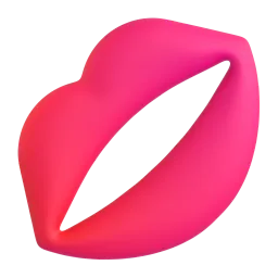 Kussabdruck-Emoji auf Microsoft