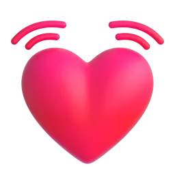 Microsoft üzerinde Çarpan kalp emojisi