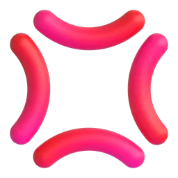 Microsoft üzerinde Öfke simgesi emojisi