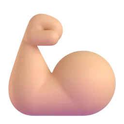 Flexed Biceps: Medium Skin Tone emoji on Microsoft