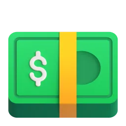 Emoji Wang kertas dolar pada Microsoft