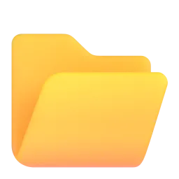 Microsoft의 폴더 열기 이모지