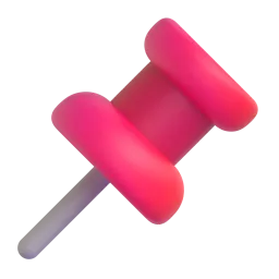 Pushpin emoji on Microsoft