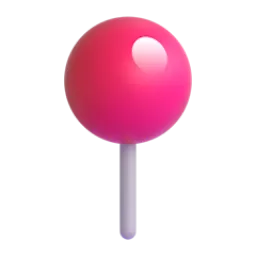 Round Pushpin emoji on Microsoft