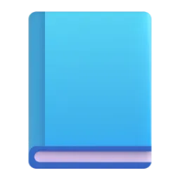Blue Book emoji on Microsoft