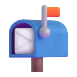 Offener Briefkasten mit Post-Emoji auf Microsoft