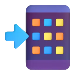 อีโมจิ โทรศัพท์มือถือพร้อมลูกศรชี้ บน Microsoft