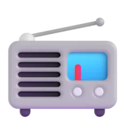 Radio emoji on Microsoft