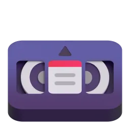 Videocassette emoji on Microsoft