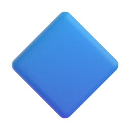 Large Blue Diamond emoji on Microsoft