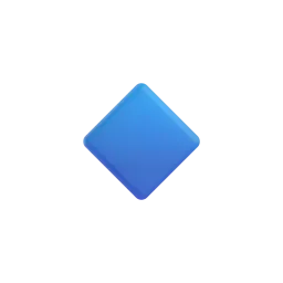 Emoji Rombo blu piccolo su Microsoft