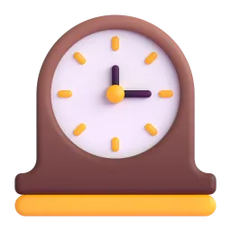 Mantelpiece Clock emoji on Microsoft