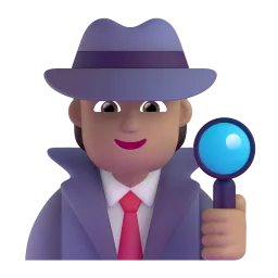 Detective: Medium-Light Skin Tone emoji on Microsoft