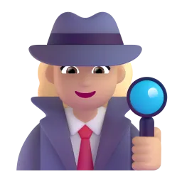 Woman Detective: Medium Skin Tone emoji on Microsoft