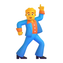 Man Dancing emoji on Microsoft