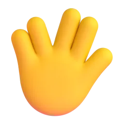 Vulkanischer Gruß-Emoji auf Microsoft