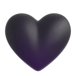 Black Heart emoji on Microsoft