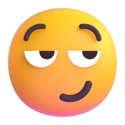 Smirking Face emoji on Microsoft