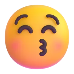 อีโมจิ หยีตาส่งจุ๊บ บน Microsoft