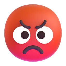 Emoji Faccina accigliata su Microsoft