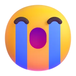 Emoji Muka meraung pada Microsoft