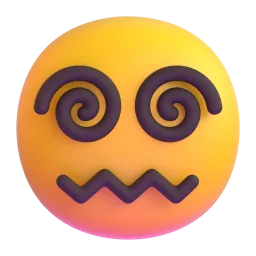 Emoji Faccina con occhi a spirale su Microsoft