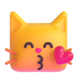 Emoji Gatto che manda baci su Microsoft