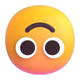 Upside-Down Face emoji on Microsoft