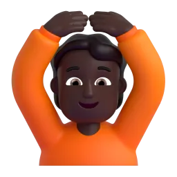 Emoji Persona con gesto OK: carnagione scura su Microsoft