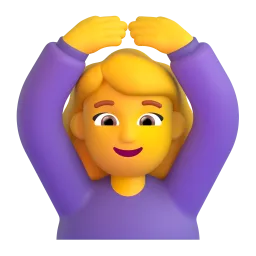 Woman Gesturing OK emoji on Microsoft